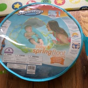 Baby spring float with Canopy- swim step 1